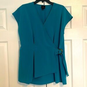 Women’s Worthington teal wrap XL top